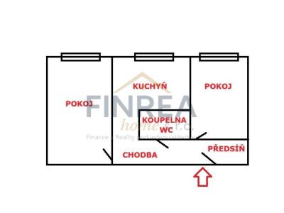 Продажа квартиры 2+1 Klášterec nad Ohří, Družstevní č. 6