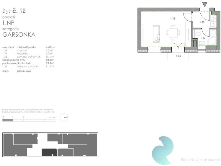 Prodej bytu 1+KK České Budějovice č. 3