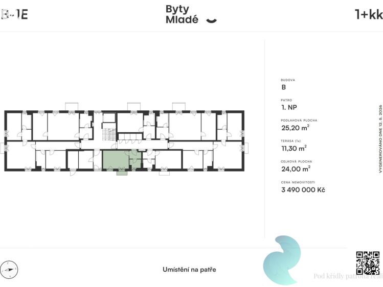 Продаж квартири 1+KK České Budějovice č. 3