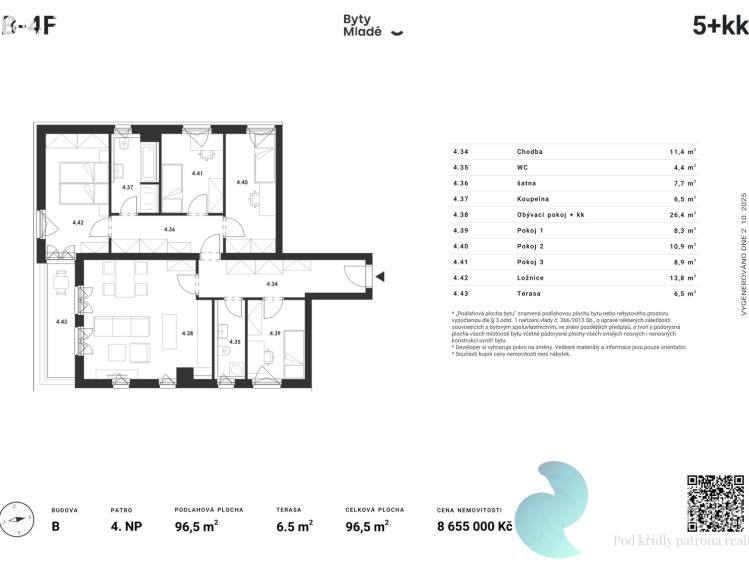 Продаж квартири 5+KK České Budějovice č. 2