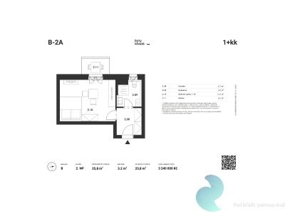 Prodej bytu 1+KK České Budějovice č. 2