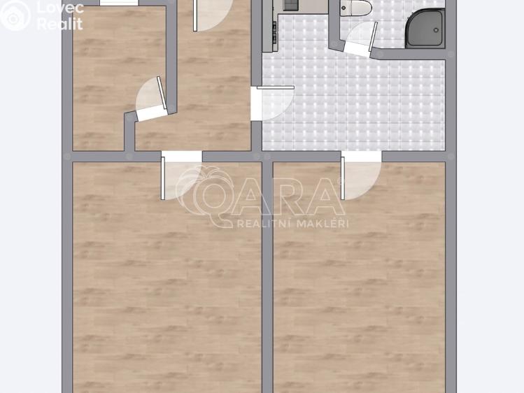 Аренда квартиры 3+1 Praha, Dalimilova č. 12