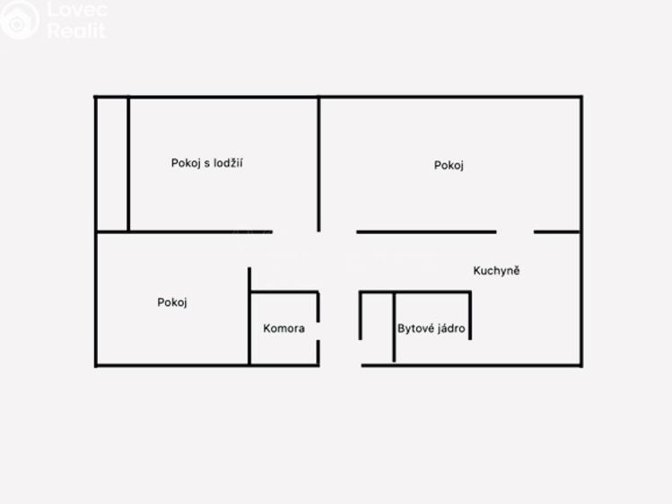 Prodej bytu 3+1 Chomutov, Jirkovská č. 2