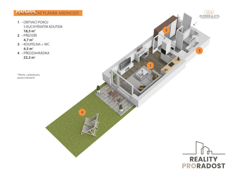 Sale apartment 1+KK Praha, Smržových č. 18