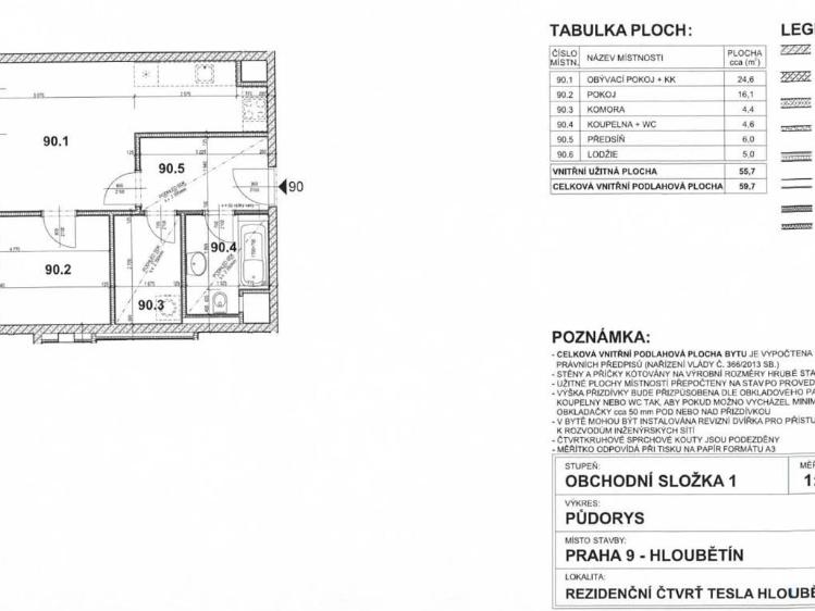 Prodej bytu 2+KK Praha, Poděbradská č. 16