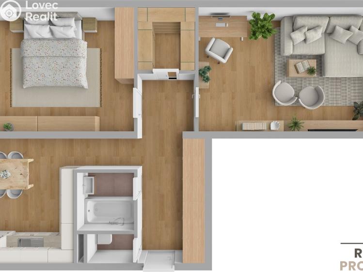 Prodej bytu 2+1 Ostrava, Plzeňská 1124/3 č. 10