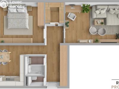 Prodej bytu 2+1 Ostrava, Plzeňská č. 6