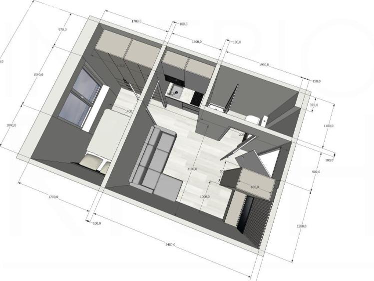 Pronájem bytu 3+KK Praha, Na Jarově č. 7