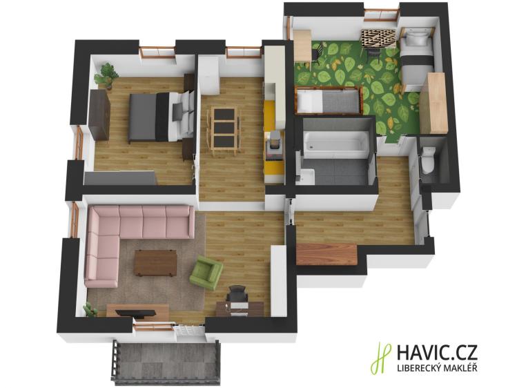 Prodej bytu 3+1 Vysoké nad Jizerou č. 1