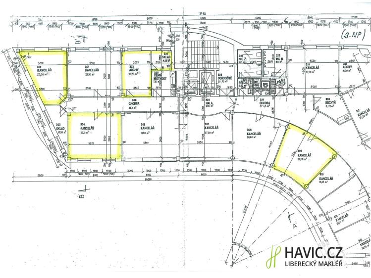 Rent office space Jičín, Jungmannova č. 18
