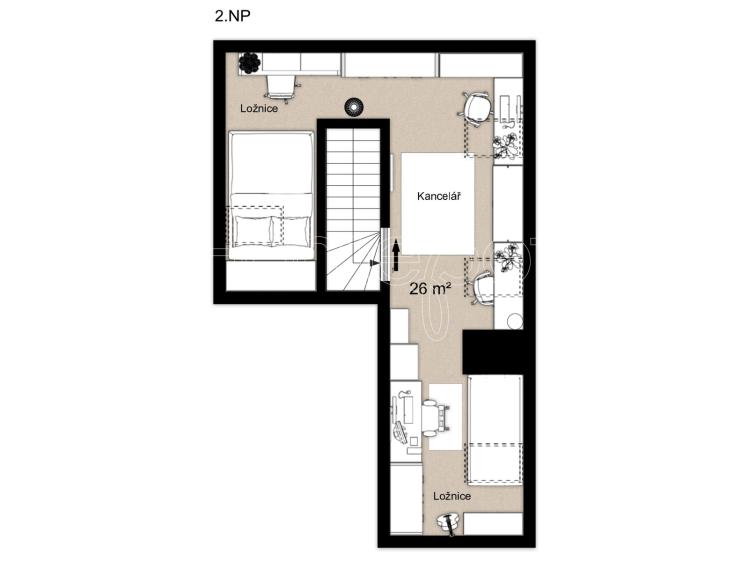 Prodej bytu 2+KK Praha, Křivoklátská 258 č. 30
