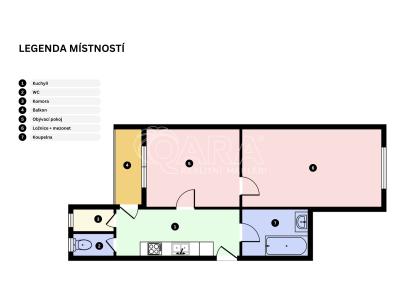 Rent apartment 2+KK Praha, Táborská č. 1