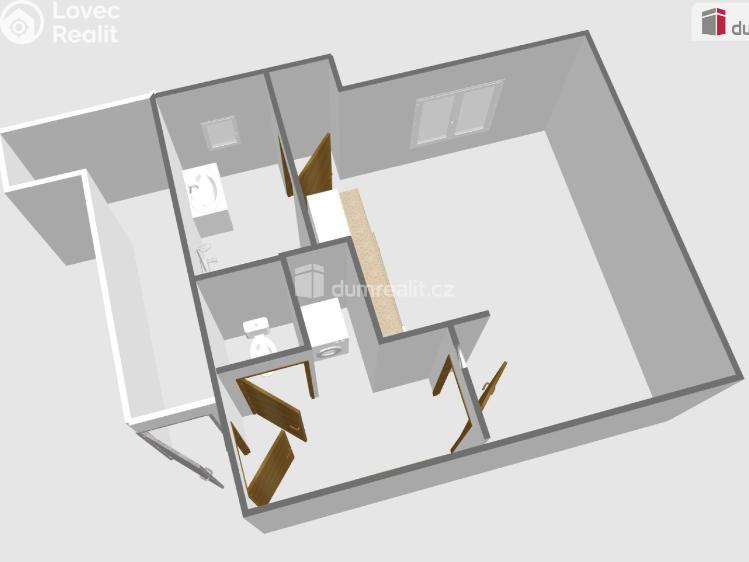 Pronájem bytu 1+KK Břeclav, Bří. Mrštíků č. 14