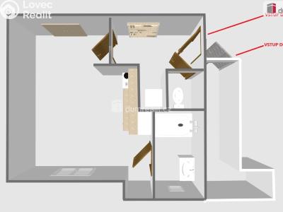 Pronájem bytu 1+KK Břeclav, Bří. Mrštíků č. 4