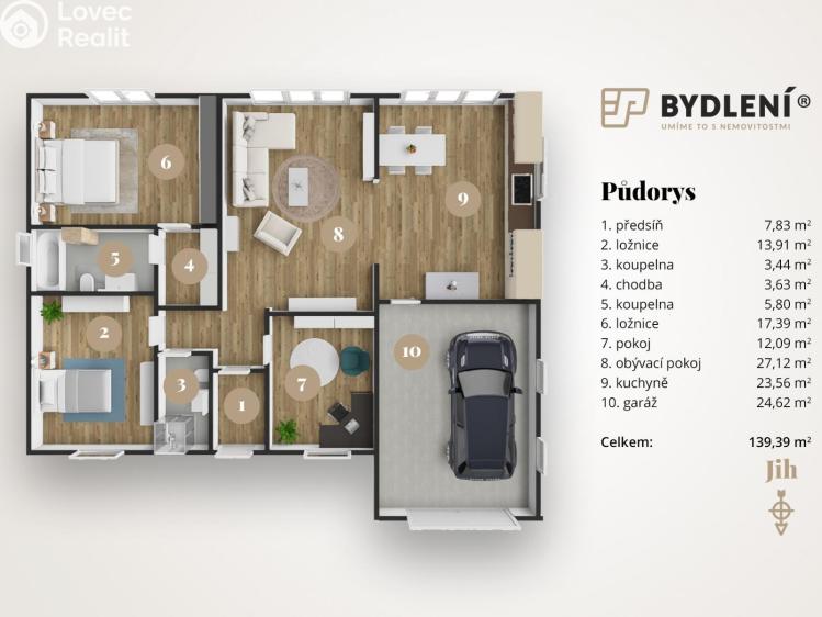 Prodej na klíč Košťany, K zámku č. 1