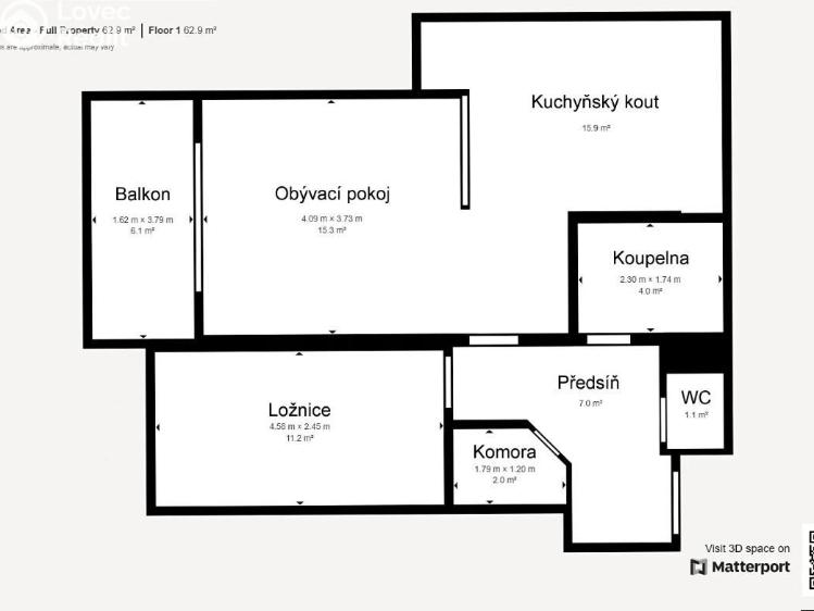 Prodej bytu 2+KK Praha, Marie Podvalové č. 10