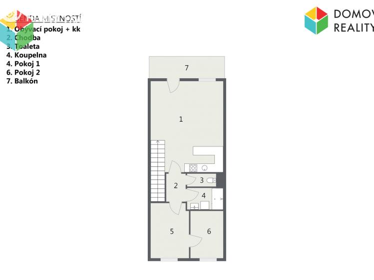 Продажа квартиры 3+KK Beroun, V Zahradách 1875 č. 16