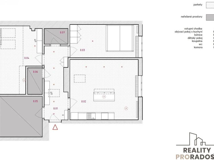 Pronájem bytu 3+KK Praha, Buchovcova č. 21