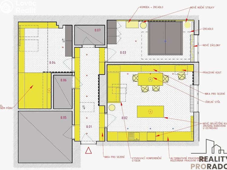 Pronájem bytu 3+KK Praha, Buchovcova č. 22