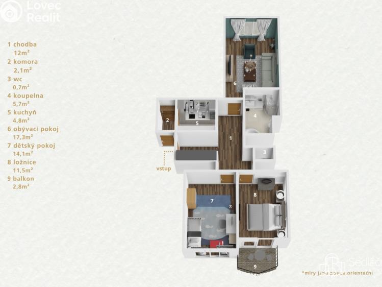 Продажа квартиры 3+KK Praha, Sinkulova č. 30