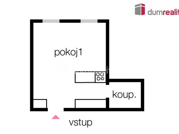 Pronájem bytu 1+KK Praha 5, Kmochova č. 6