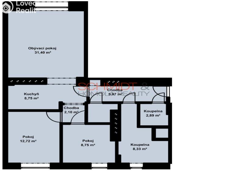 Оренда квартири 3+KK Brno, Bayerova 576/6 č. 13