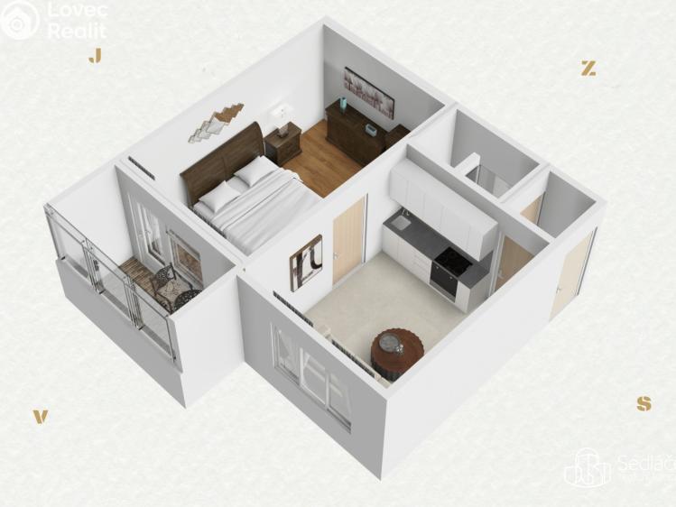 Prodej bytu 1+1 Sokolov, Švabinského č. 18