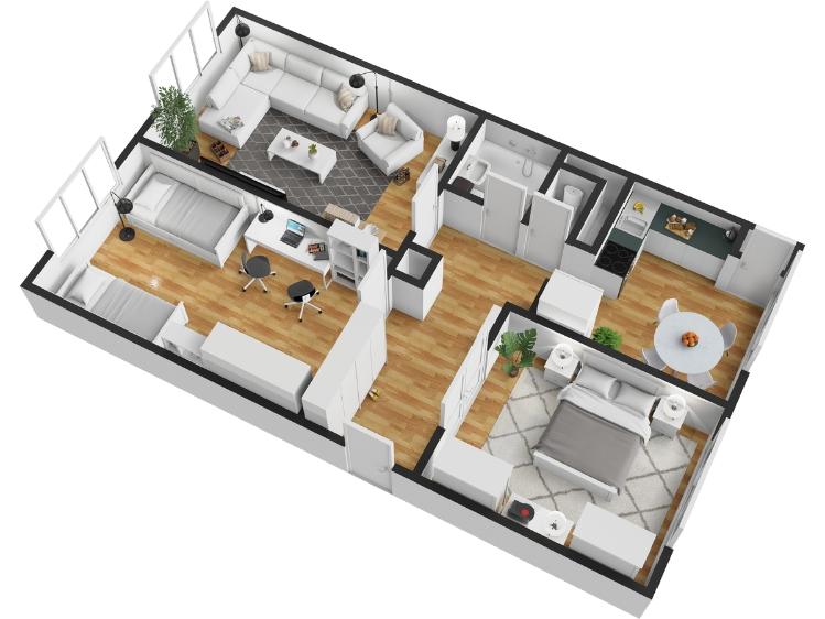 Prodej bytu 3+1 Neratovice, Dr. E. Beneše č. 23