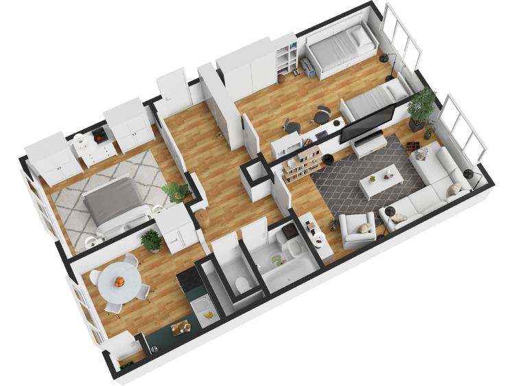 Prodej bytu 3+1 Neratovice, Dr. E. Beneše č. 24