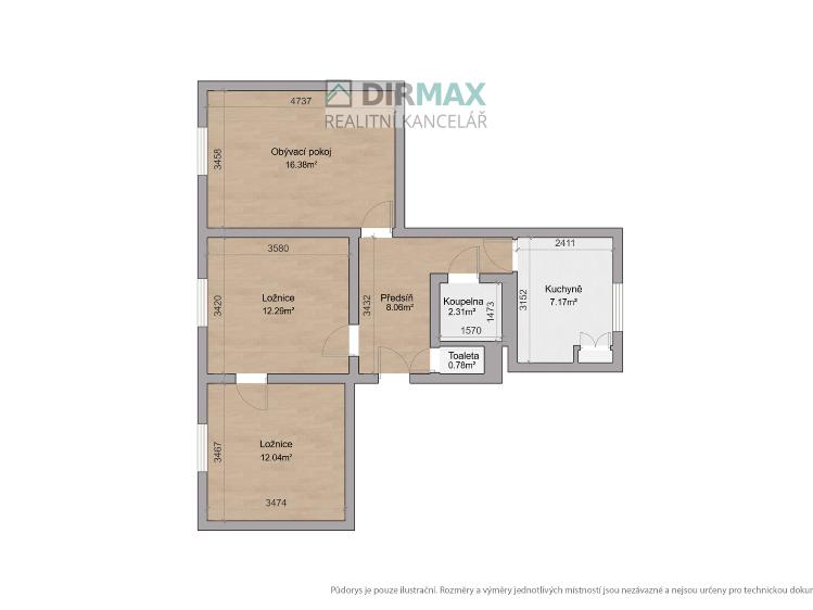 Prodej bytu 3+1 Plzeň, 17. listopadu 2560/6 č. 13