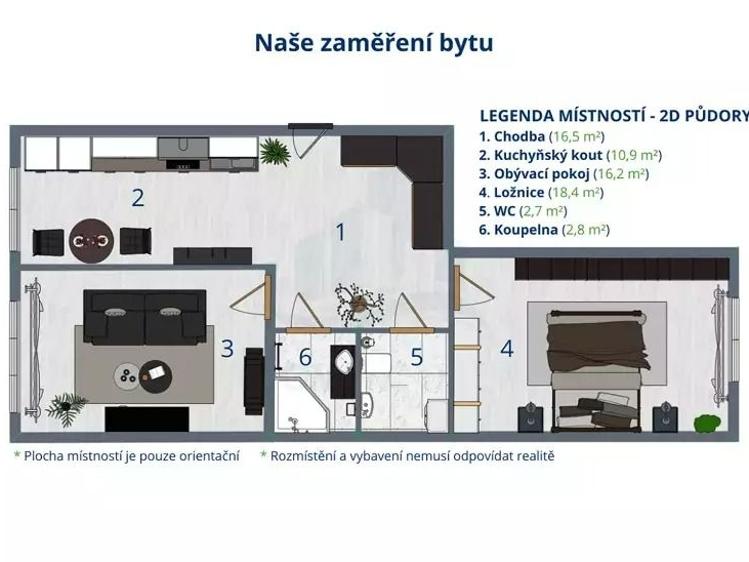 Pronájem bytu 3+KK Praha, Biskupcova č. 8