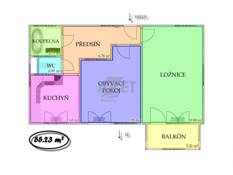 Prodej bytu 2+1 Ostrava, Lechowiczova 2841/17 č. 6