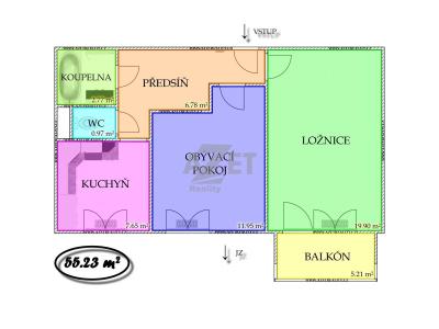 Prodej bytu 2+1 Ostrava, Lechowiczova č. 6