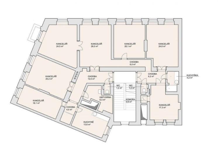 Аренда офисного помещения Praha, Na struze č. 2