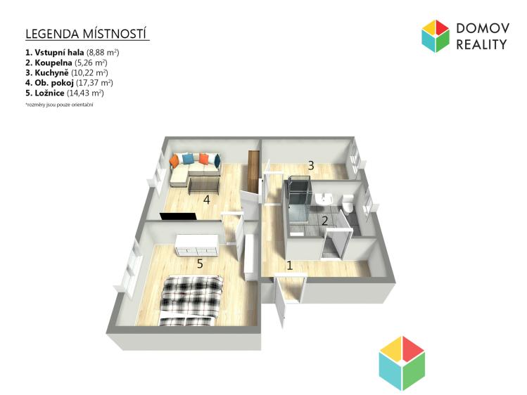 Продажа квартиры 2+1 Beroun, Julia Fučíka 1236/21 č. 11