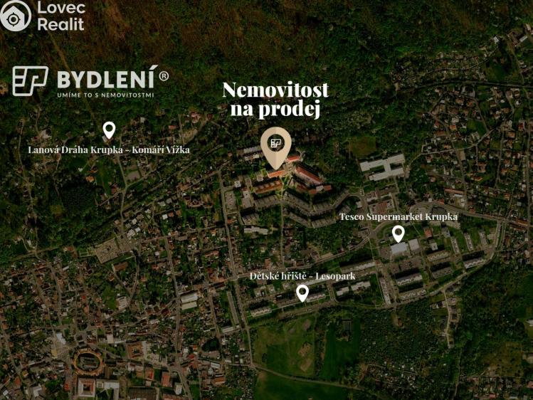 Prodej bytu 2+KK Krupka, Dukelských hrdinů č. 6