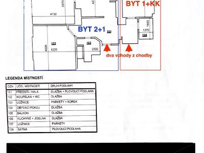 Sale apartment 3+1 Pardubice, Sladkovského 1576 č. 2