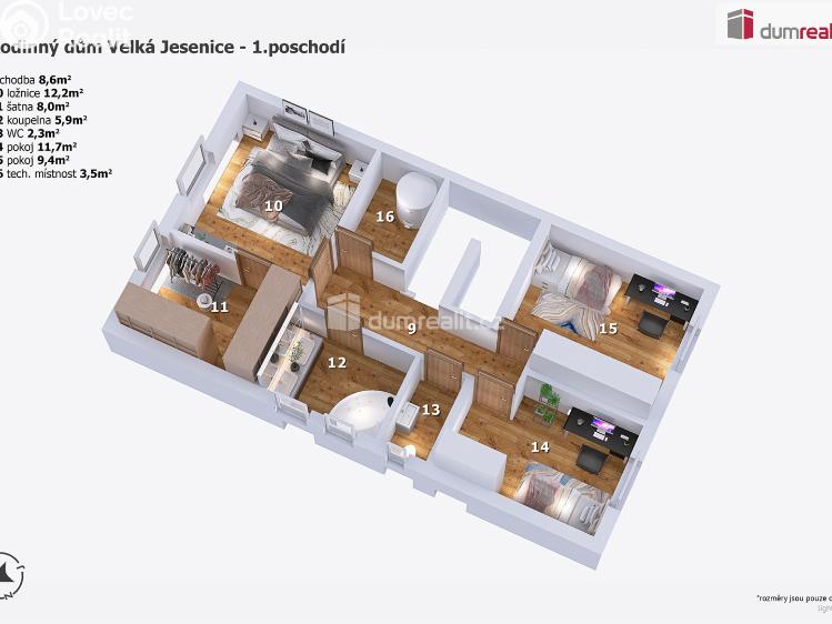 Sale family house Velká Jesenice č. 4