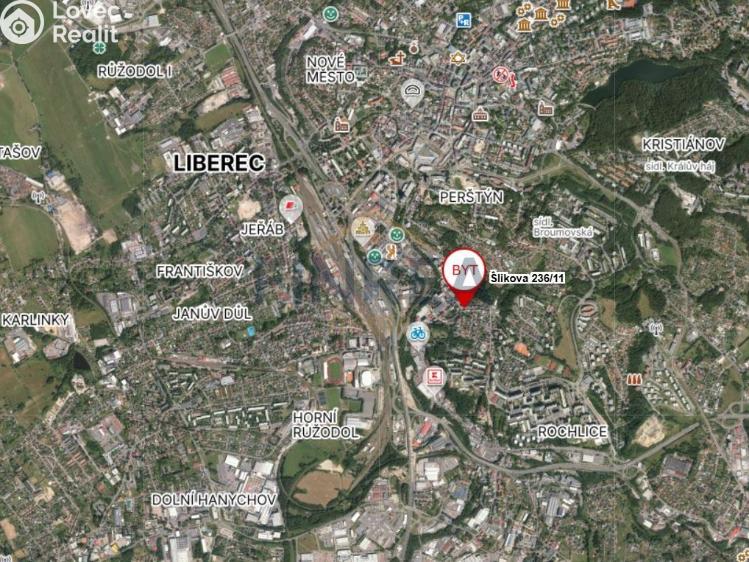 Аренда квартиры 3+KK Liberec, Šlikova č. 5