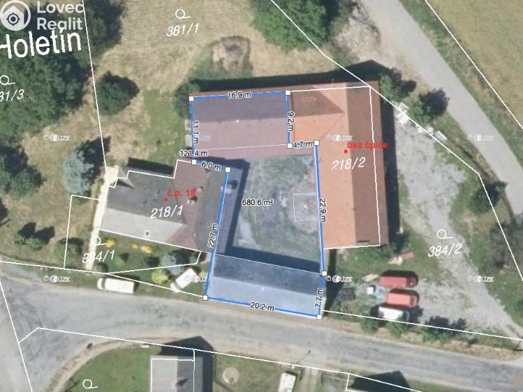 Prodej skladového prostoru Holetín č. 2