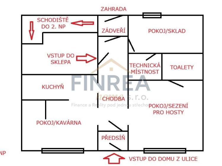 Prodej rodinného domu Kadaň, Žatecká 95 č. 7