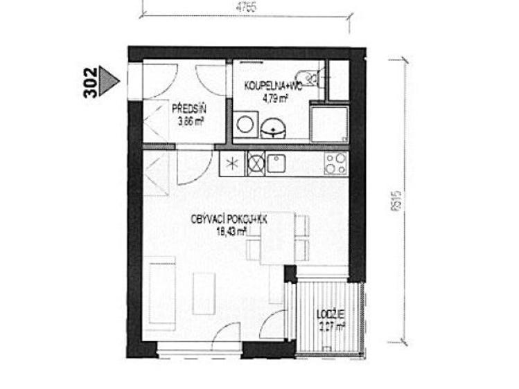 Pronájem bytu 1+KK Praha, Oty Bubeníčka č. 15