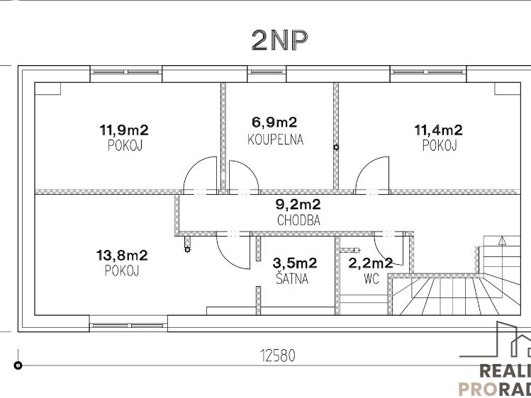 Pronájem rodinného domu Kralupy nad Vltavou, Purkyňovo nám. 250 č. 24
