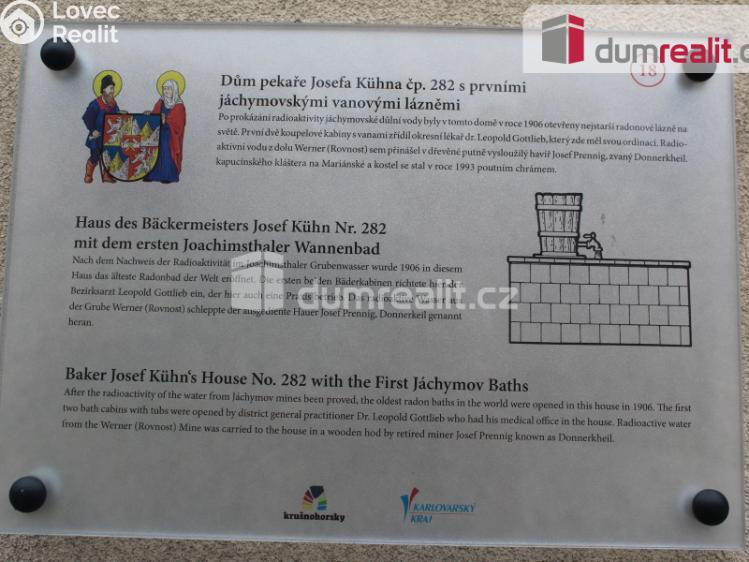 Оренда торгового приміщення Jáchymov, náměstí Republiky č. 7