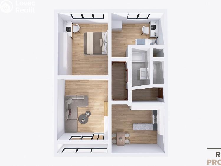 Prodej bytu 3+1 Karviná, Borovského č. 17