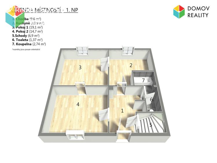 Продаж сімейного будинку Zdice, Komenského 309 č. 19