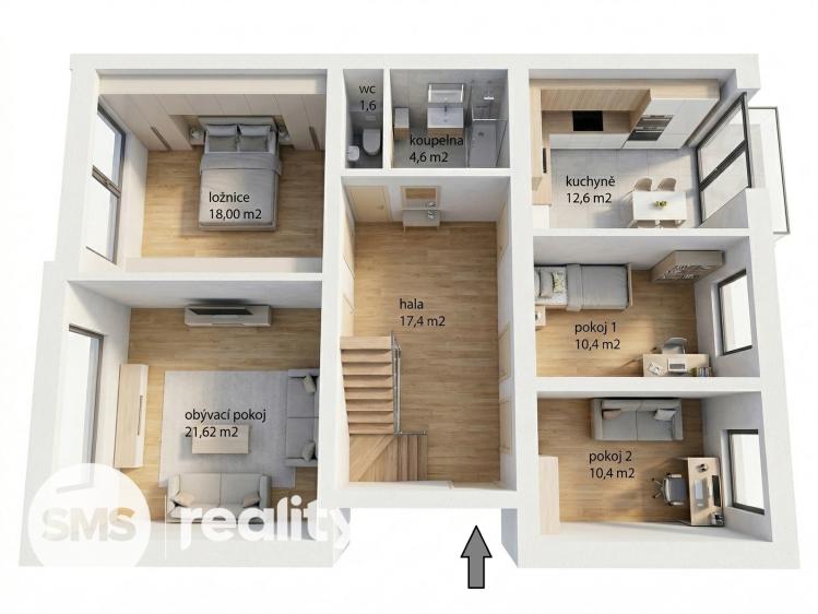 Продаж сімейного будинку Troubsko, Nová 385/3 č. 24