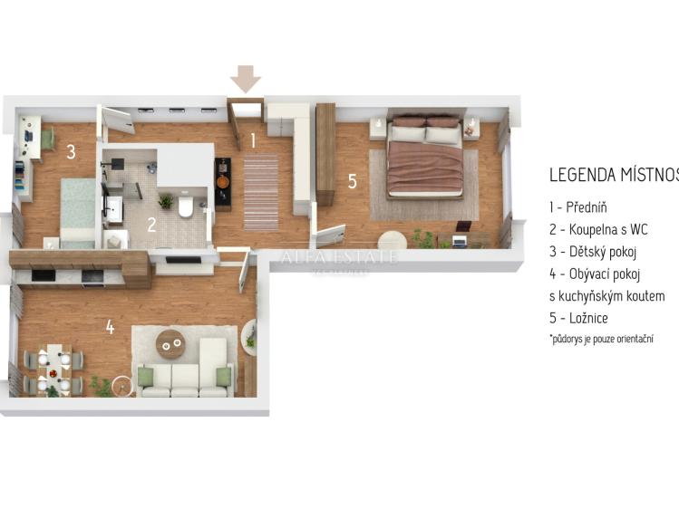 Prodej bytu 3+KK Karlovy Vary, Východní č. 19