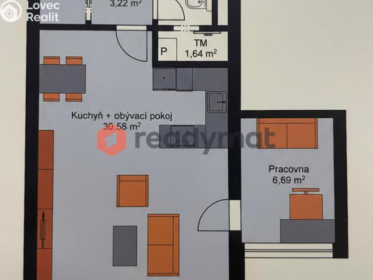 Sale apartment 2+KK Hodonín č. 3