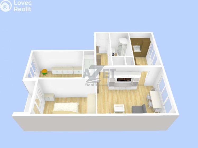 Prodej bytu 3+1 Ostrava, Jaromíra Matuška č. 18